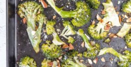 Broccoli al forno | Condimento all'aglio e limone