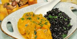 Curry di zucca con riso nero senza glutine
