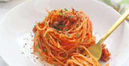 Spaghetti al sugo di “tonno” vegan