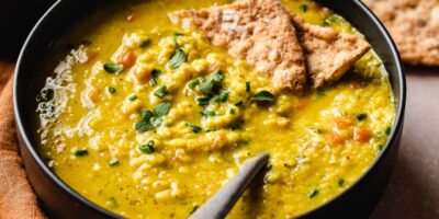 Zuppa di lenticchie gialle speziata