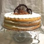 Naked cake vegan - Torta nuda ai marroni e rum Naked cake vegan - Torta nuda ai marroni e rum