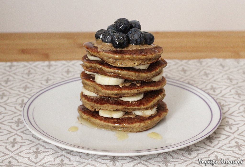 Pancakes proteici fit (vegan), Ricetta vegan