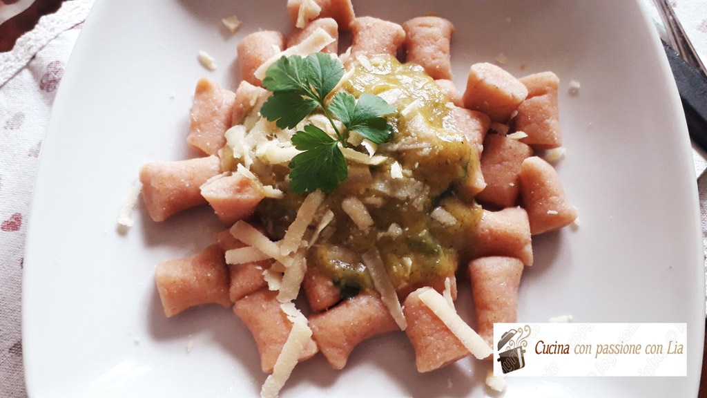 Gnocchi con farina di lenticchie senza patate