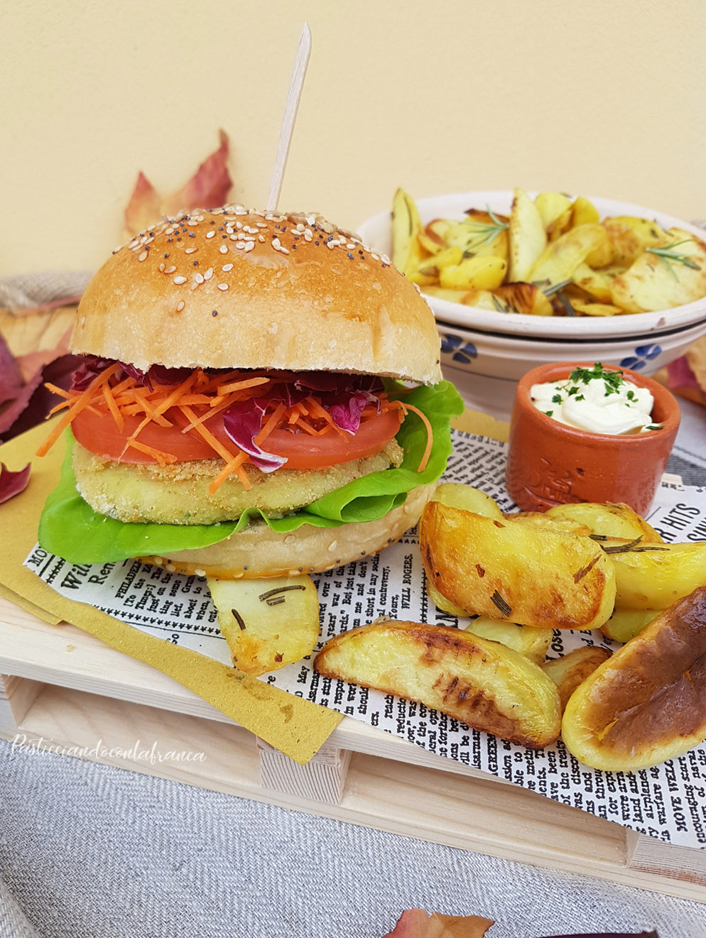Burger vegetali con buns homemade