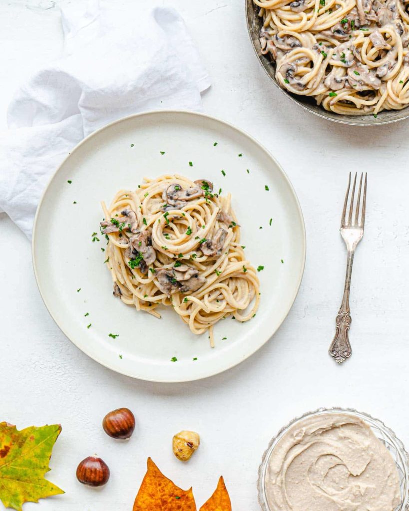 Pasta con crema di castagne