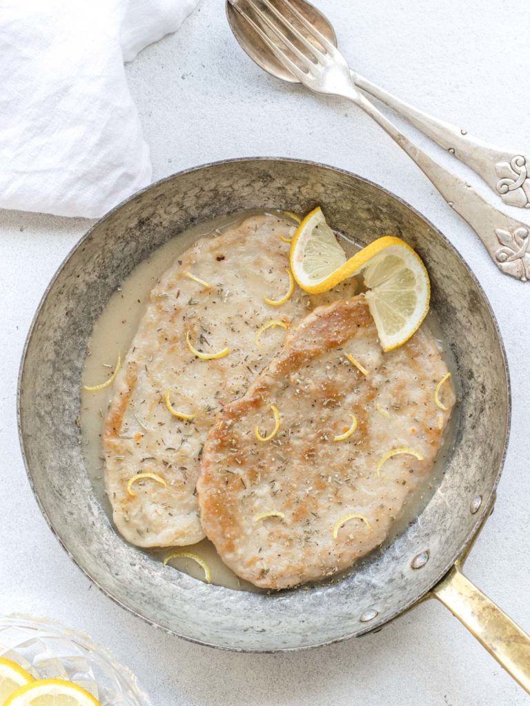 Scaloppine al limone vegane