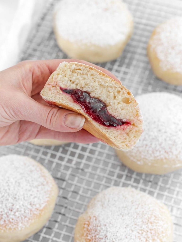 Bomboloni al forno senza uova