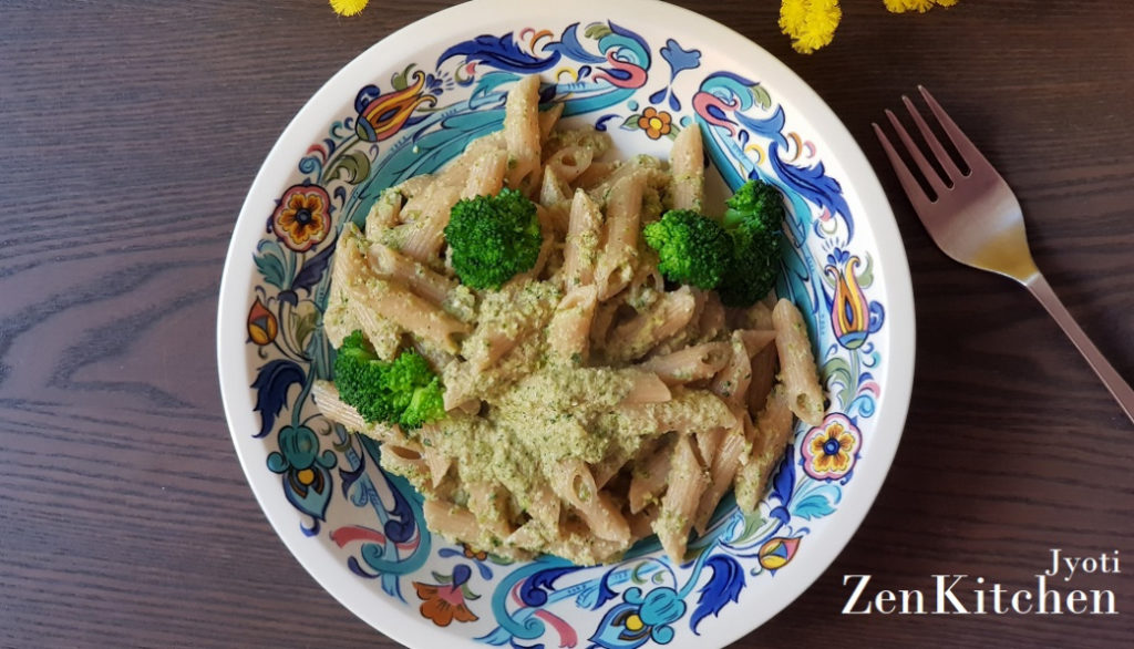 Penne con pesto di broccoli