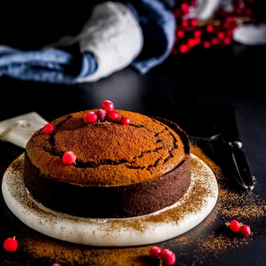 Torta speziata al doppio cioccolato