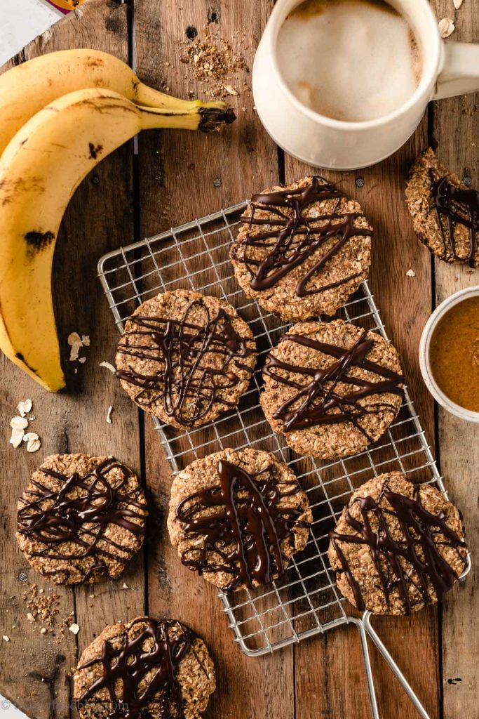 Biscotti banana e avena