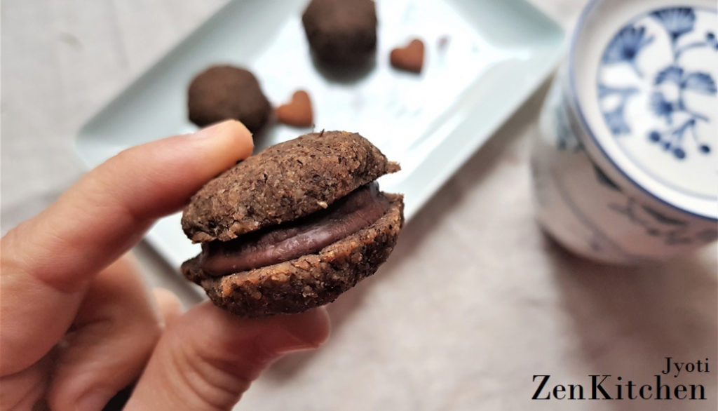 Biscotti di grano saraceno e nocciole con crema al cioccolato