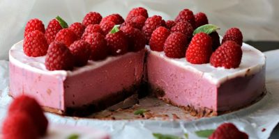 Freschissima cheesecake ai lamponi