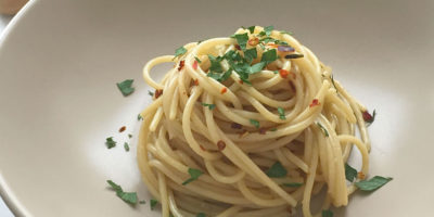 Spaghetti aglio, olio e peperoncino