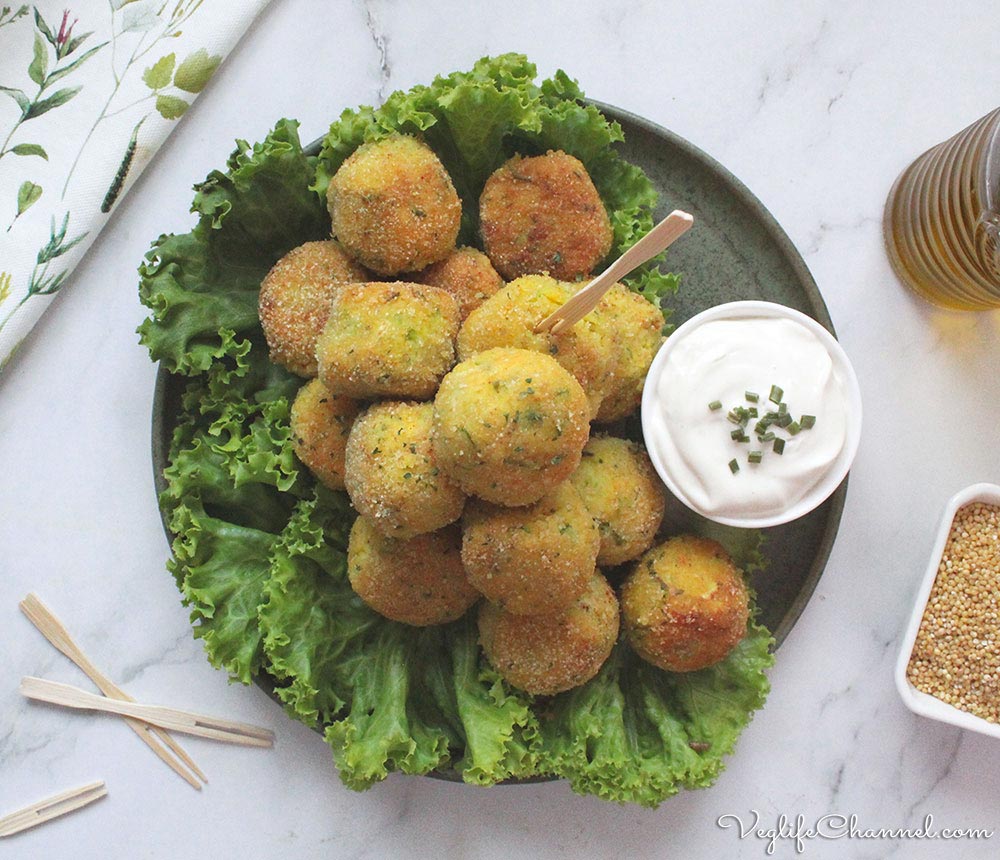 Polpette di miglio e zucchine (vegan senza glutine)