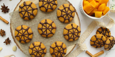 Biscotti alla zucca di Halloween (vegan senza glutine)