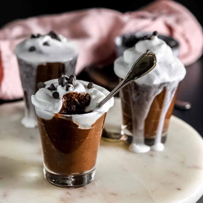 Mousse di tempeh al cioccolato