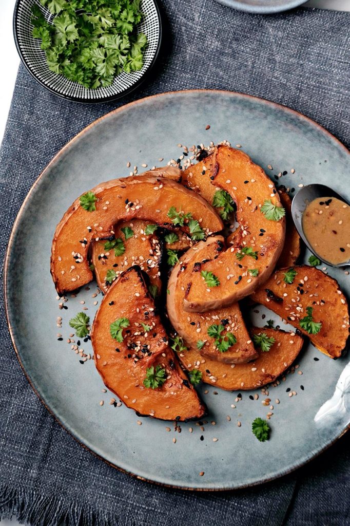 Zucca arrosto al miso e lime