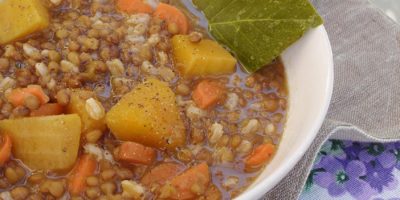 Zuppa di lenticchie e zucca