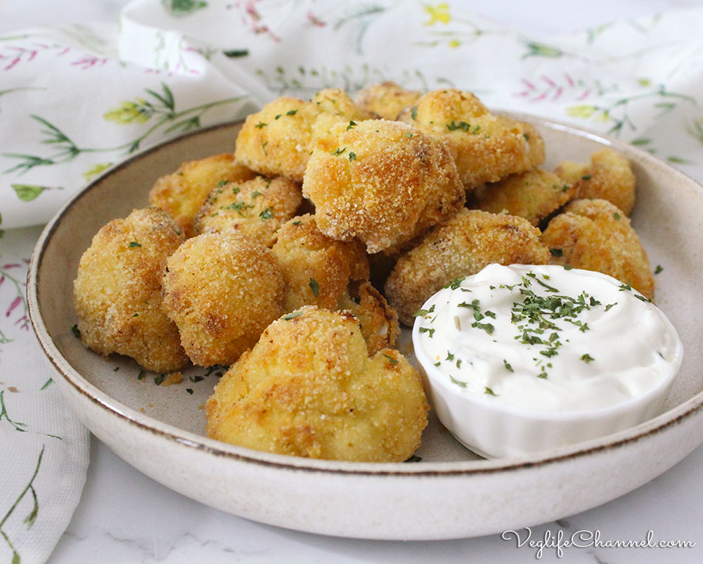 Nuggets di cavolfiore al forno (vegan senza glutine)