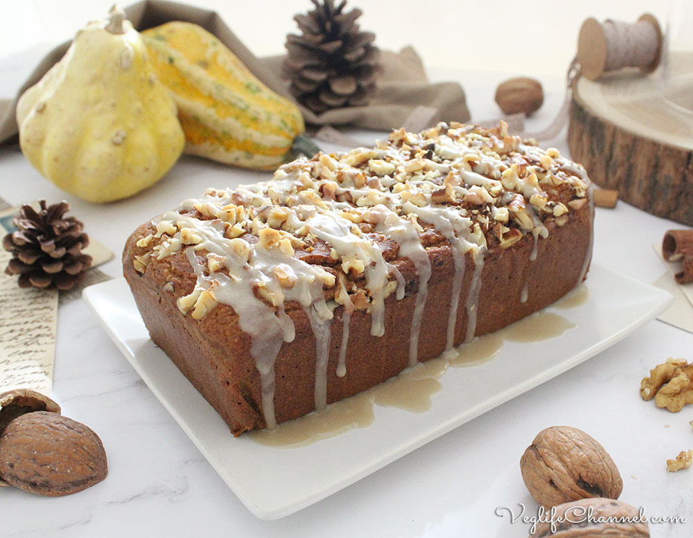 Plumcake alla zucca (vegan senza glutine)