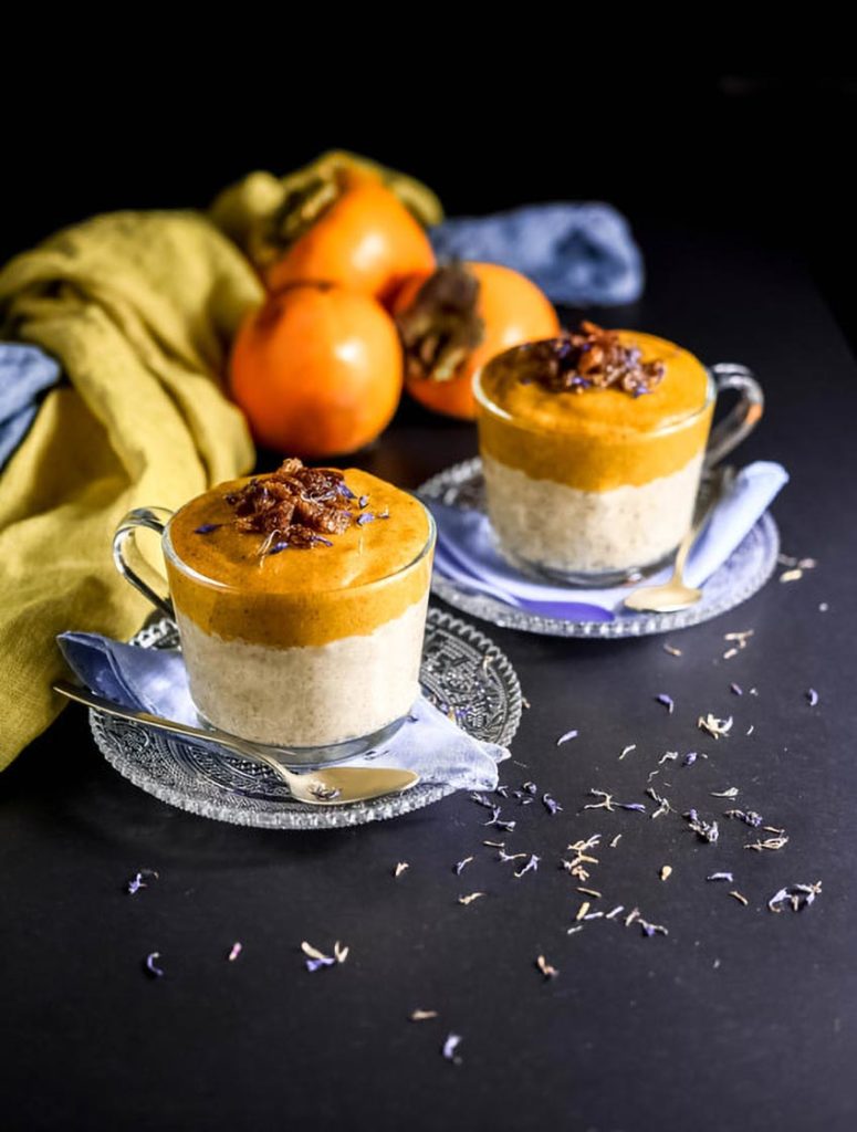 Porridge con crema di cachi