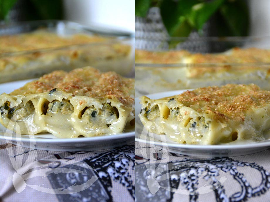 Cannelloni con broccoli e tofu