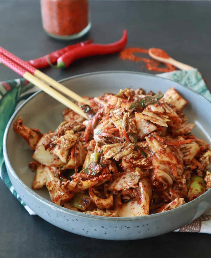 Kimchi coreano a base vegetale, 100% cruelty free