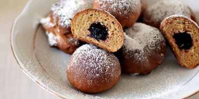 Krapfen di farro e mele al forno