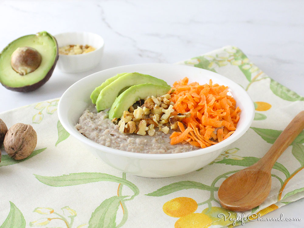 Porridge salato proteico (vegan senza glutine)