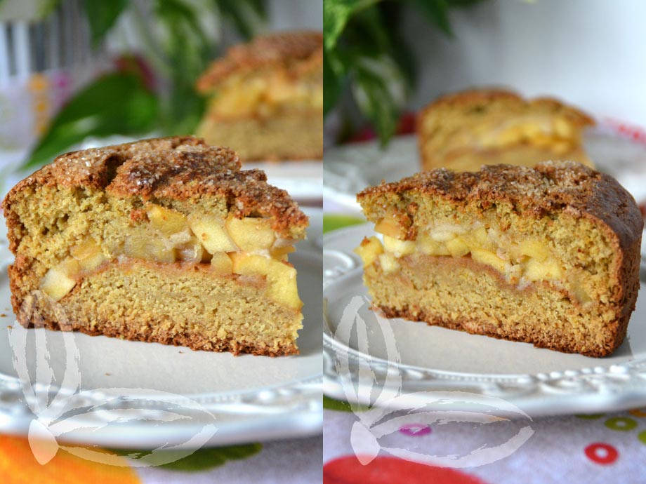 Torta all’avena farcita senza glutine