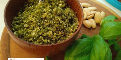 Grana vegan al basilico