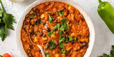 Quinoa chili | Vegan gluten-free