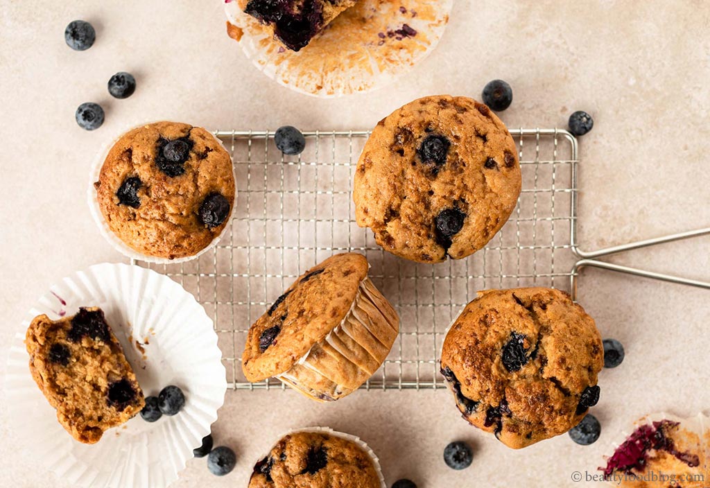 Muffin vegani ai mirtilli