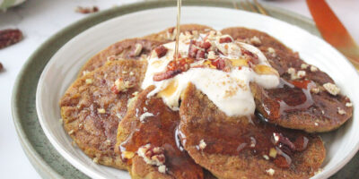 Pancakes alla zucca (vegan, senza glutine)