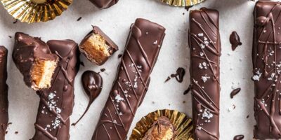 Barrette al caramello e cioccolato