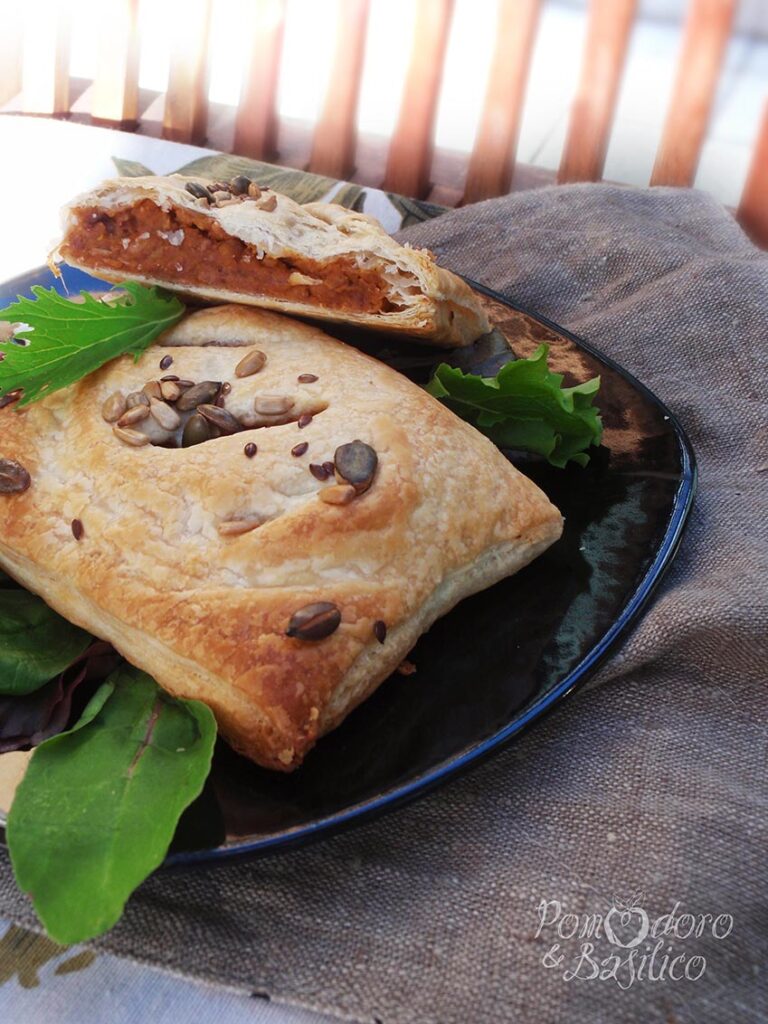 Mini pies di verdure e legumi