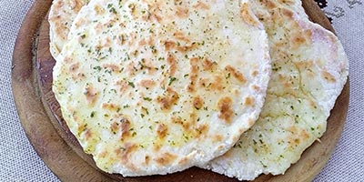 Pane naan vegan e gluten free