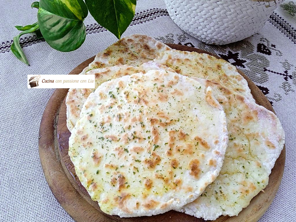 Pane naan vegan e gluten free