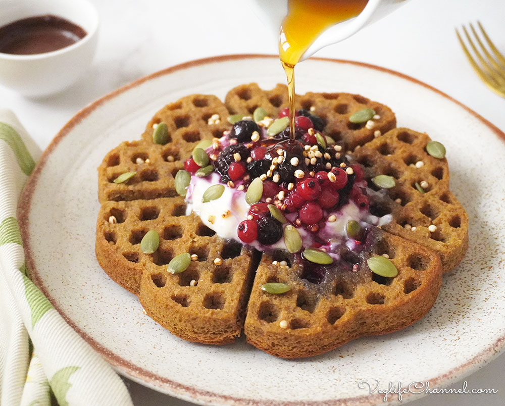 Waffles vegani (senza glutine)