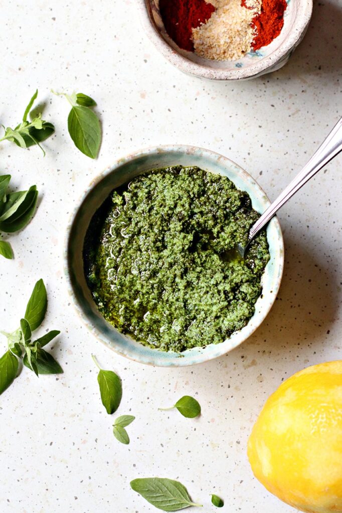 Pesto di origano fresco