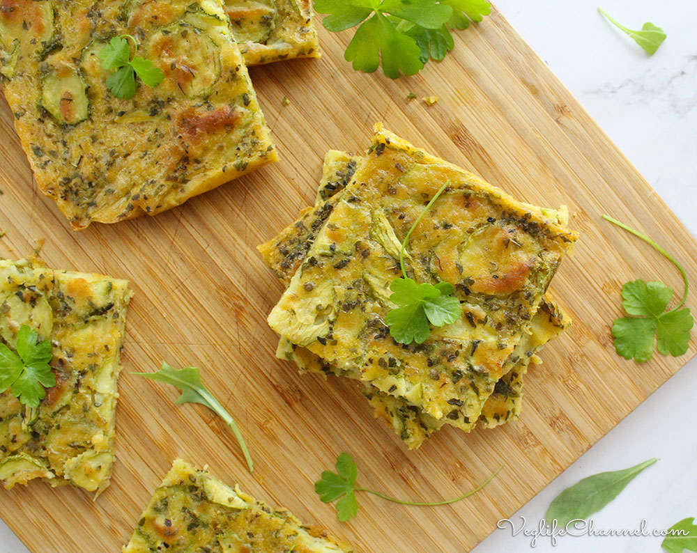 Schiacciata di zucchine (vegan, senza glutine)